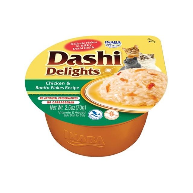 Inaba Dashi Delights cat Kura s bonito vločkami 70 g vanička